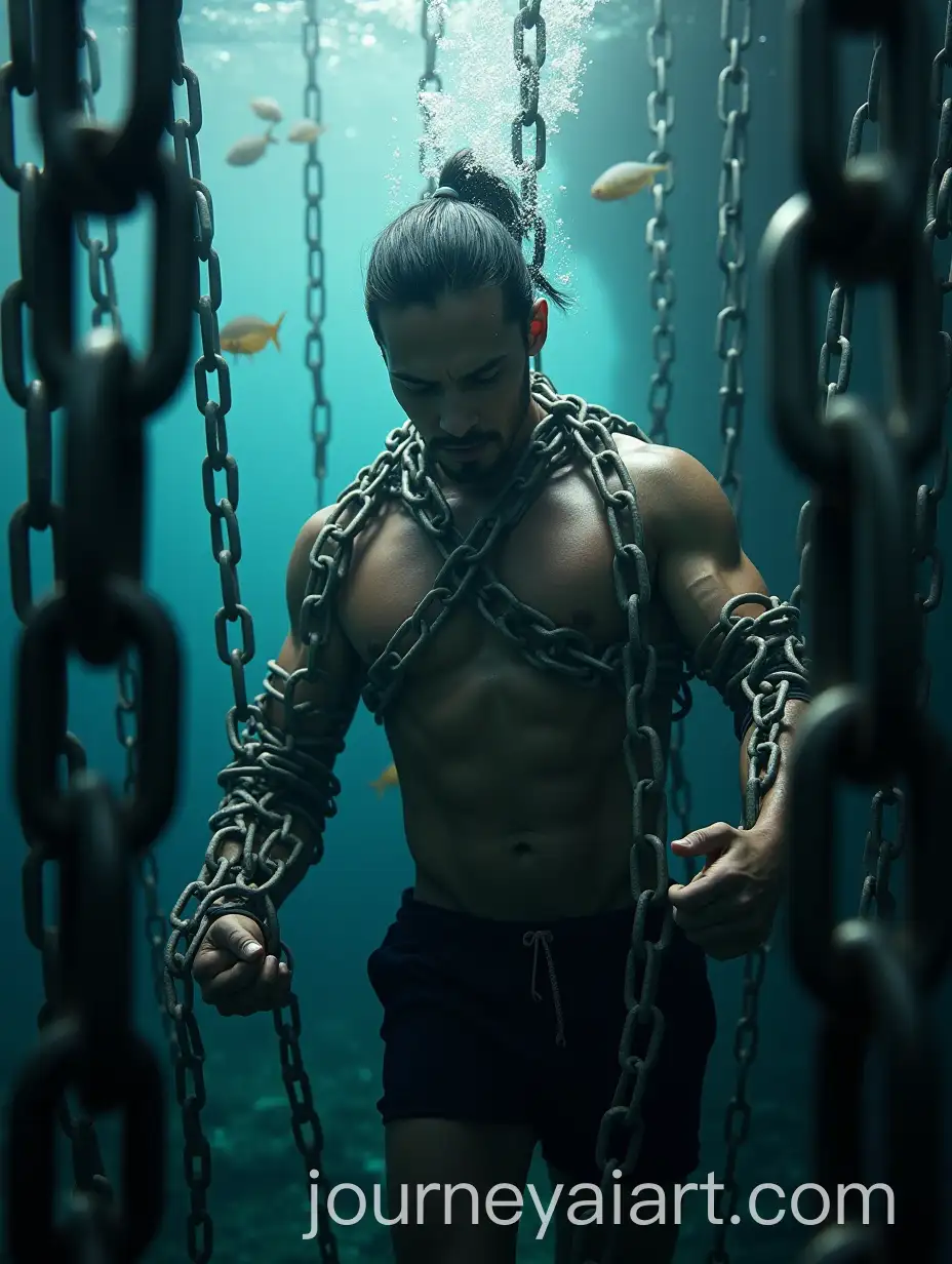 Cinematic-Underwater-Struggle-of-a-Man-Bound-by-Chains