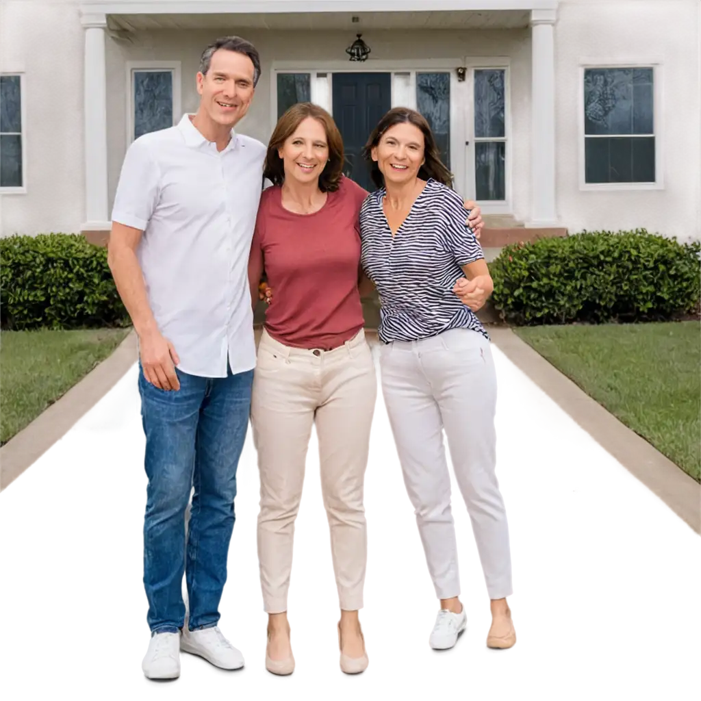 Family-in-Front-of-House-PNG-Image-Warm-and-Welcoming-Home-Scene