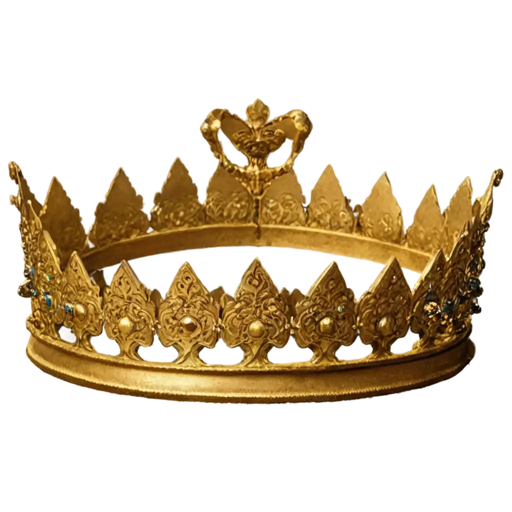 Golden-Crown-PNG-Heavy-Ancient-Royalty-Design-for-HighQuality-Graphics