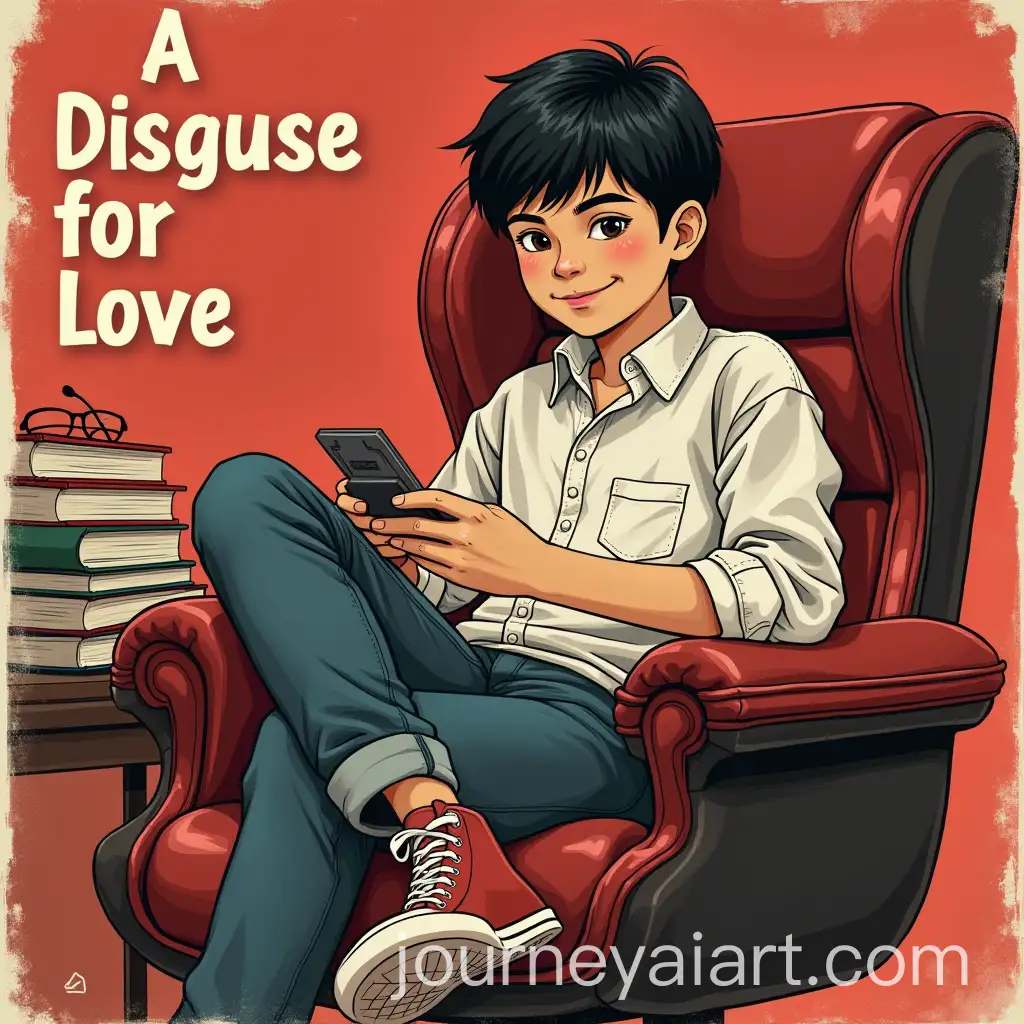 Vintage-Book-Cover-Featuring-a-Joyful-Gamer-in-a-Cozy-Setting