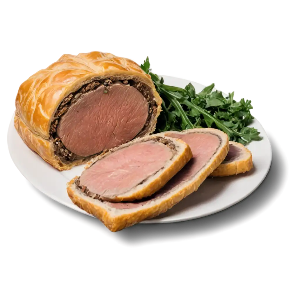 Beef-Wellington-on-the-Plate-PNG-Image-HighQuality-Culinary-Visual-for-Various-Uses