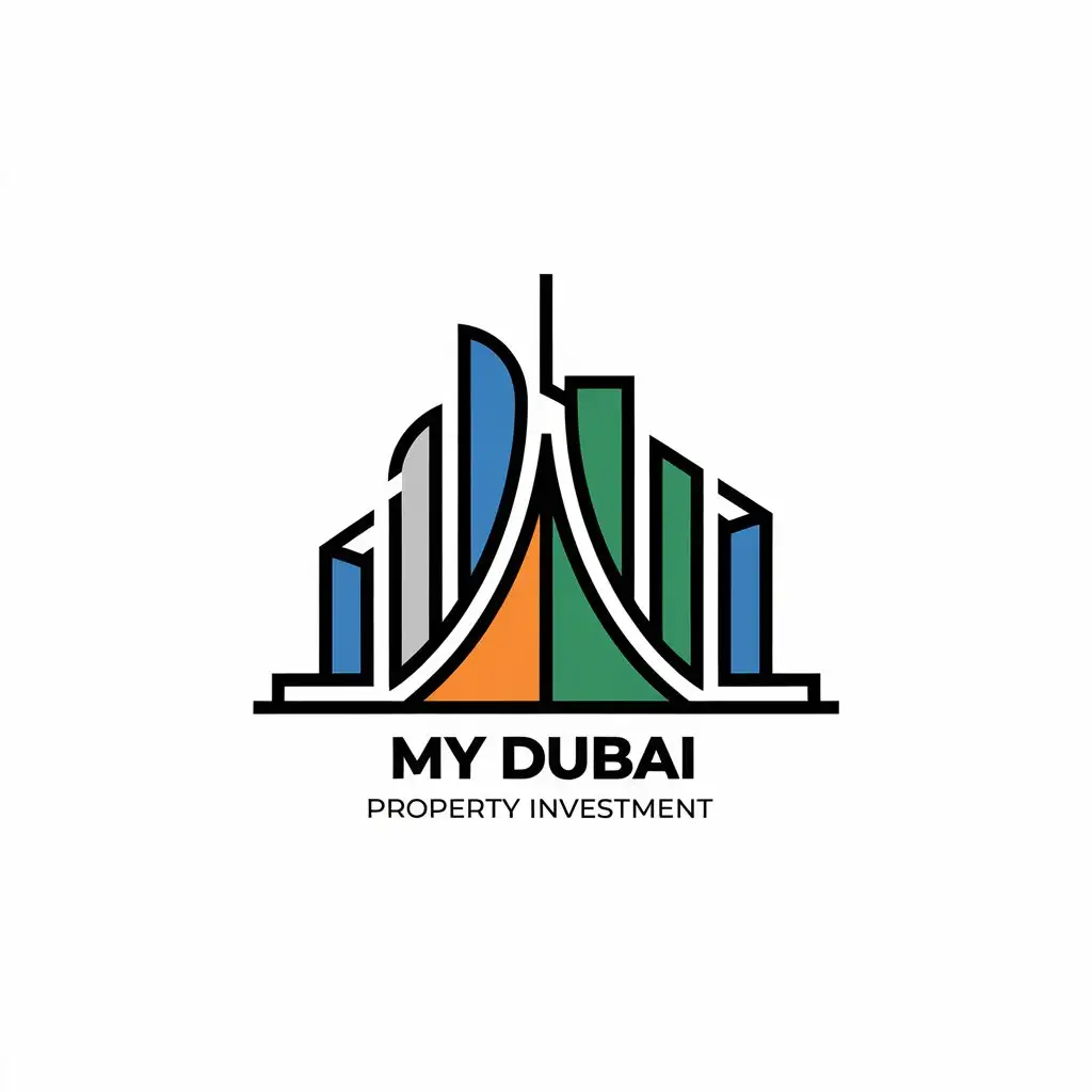 LOGO Design for My Dubai Property Investment Modern Style with Iconic Dubai Imagery