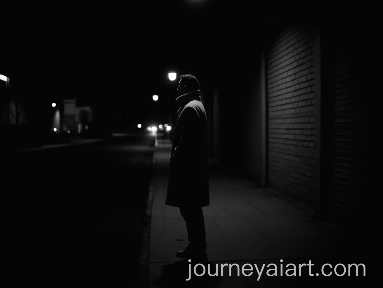 Man-in-Long-Coat-on-Sidewalk-at-Night-with-Noir-Vibe