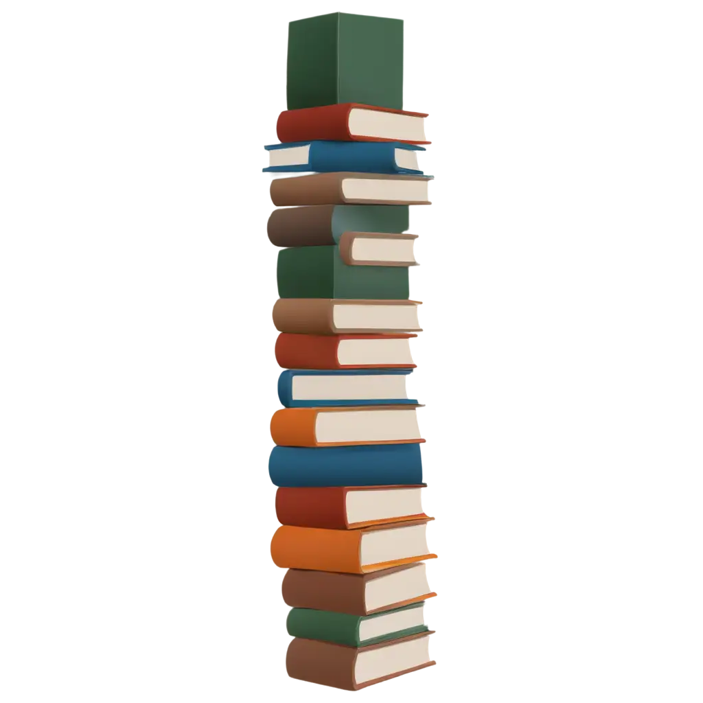 HighQuality-Stack-of-Books-PNG-Image-for-Versatile-Use