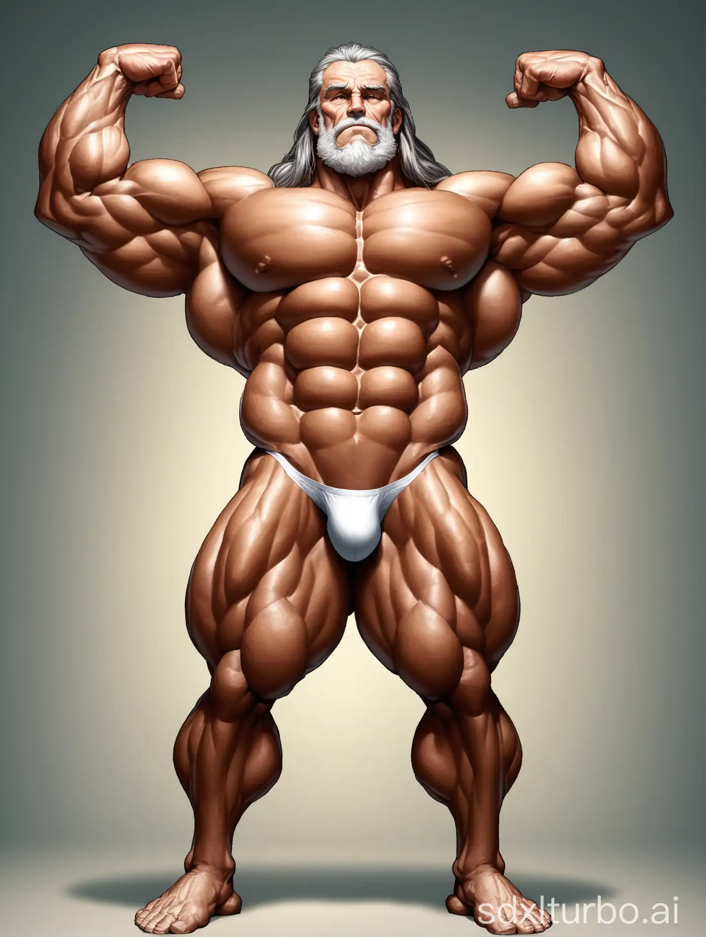 Imposing-Elderly-Giant-with-Impressive-Physique