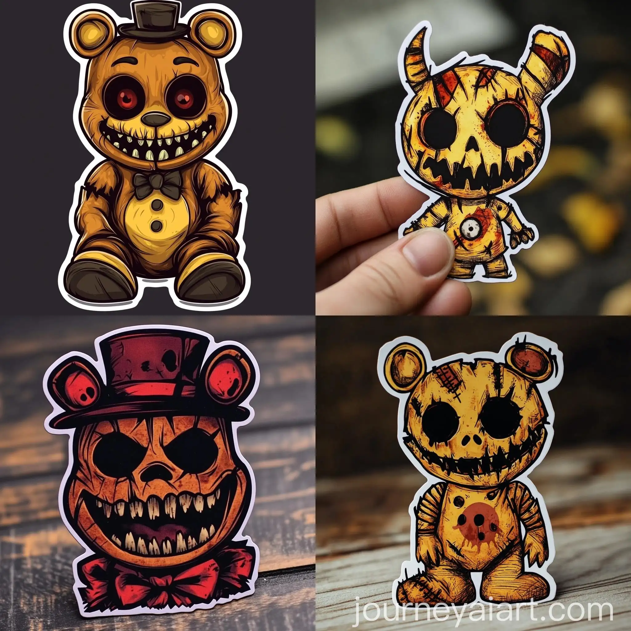 Cute-Horror-Stickers-Five-Nights-of-Freddy-Characters-Collection
