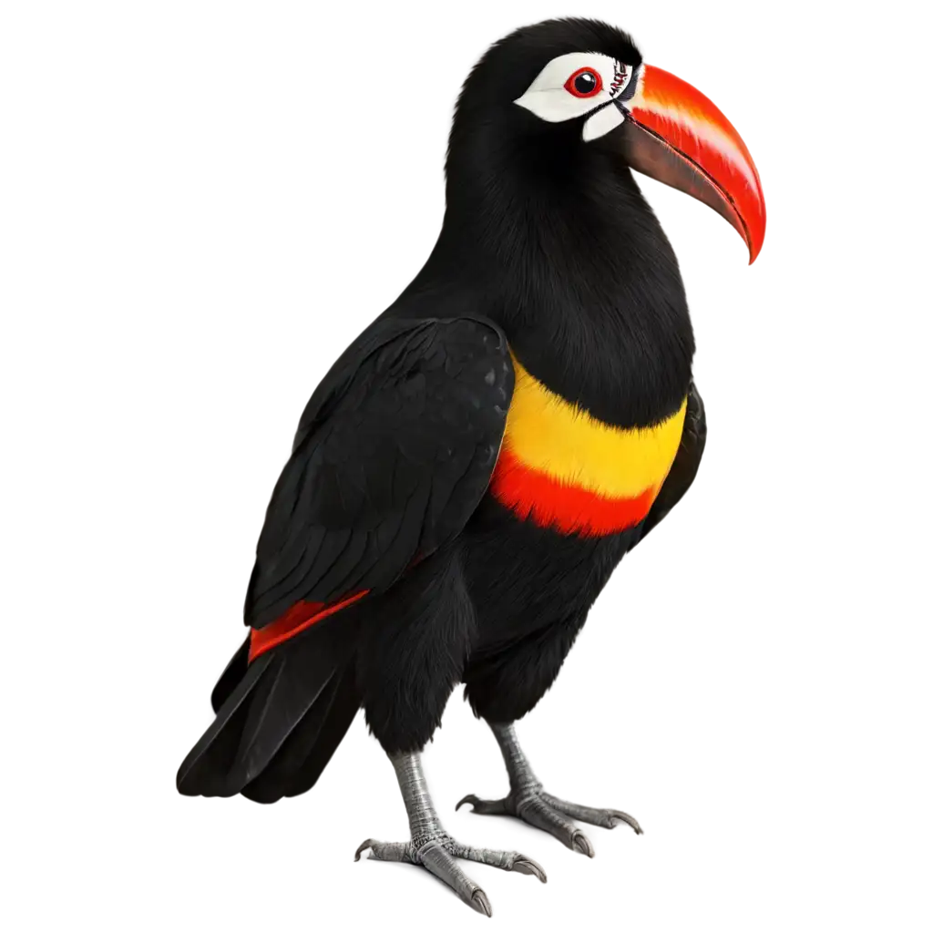 High-Fidelity-Photorealistic-PNG-Image-of-a-Toucan-Bird-Standing-in-Front-of-Camera-for-Clear-and-Vivid-Visual-Impact