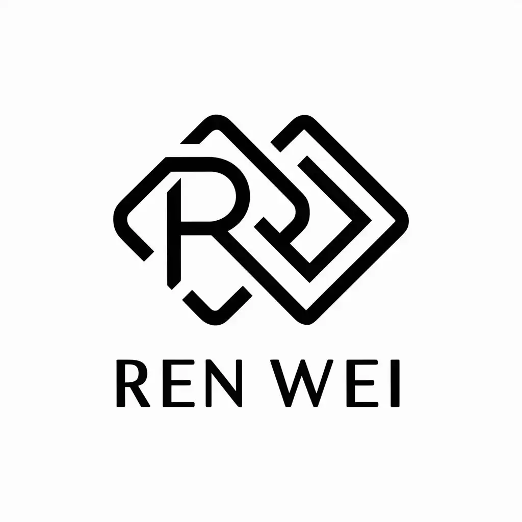 LOGO-Design-For-Ren-Wei-RW-Initials-in-Vector-Style-with-Clear-Background