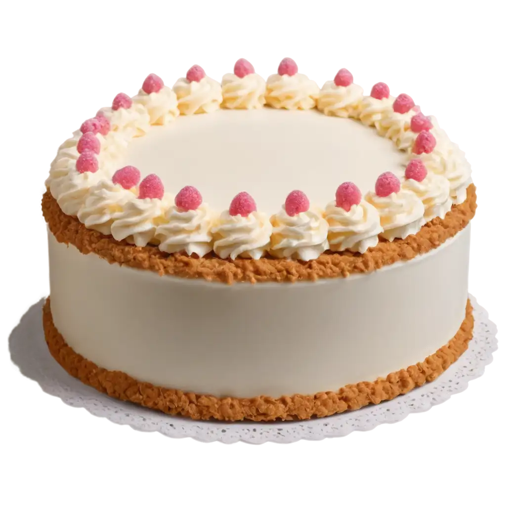 Exquisite-Cake-with-Cream-and-Decorations-PNG-Image-for-HighQuality-Visuals