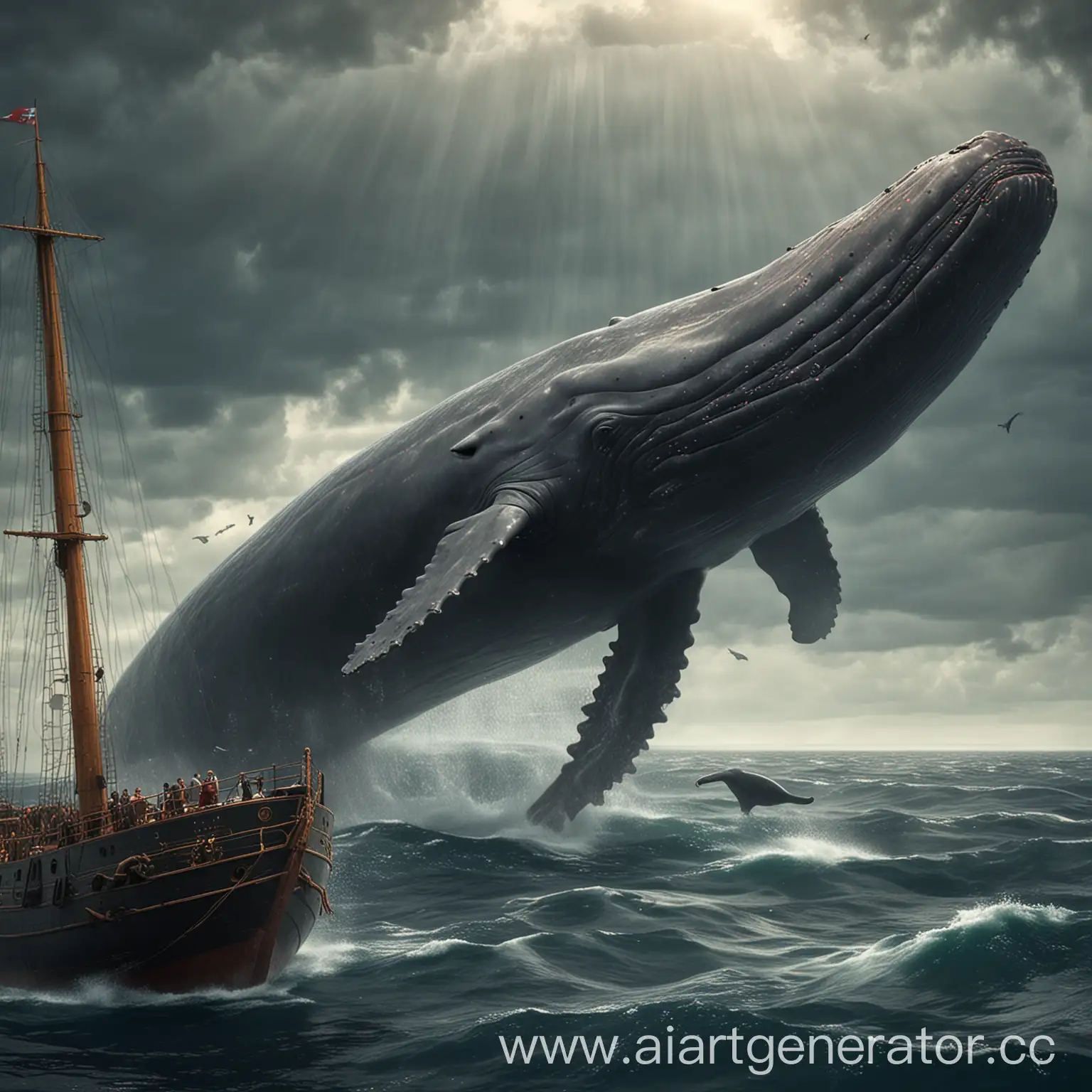 Sperm-Whale-Sinking-Ship-Scene