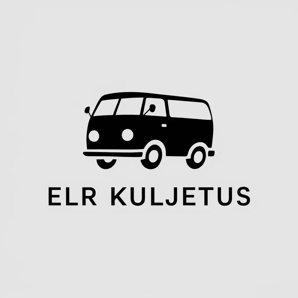 LOGO Design for ELR Kuljetus Minimalistic Van Symbol in Automotive Industry