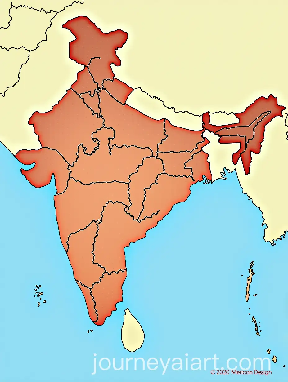 Detailed-Artistic-Representation-of-the-Map-of-India