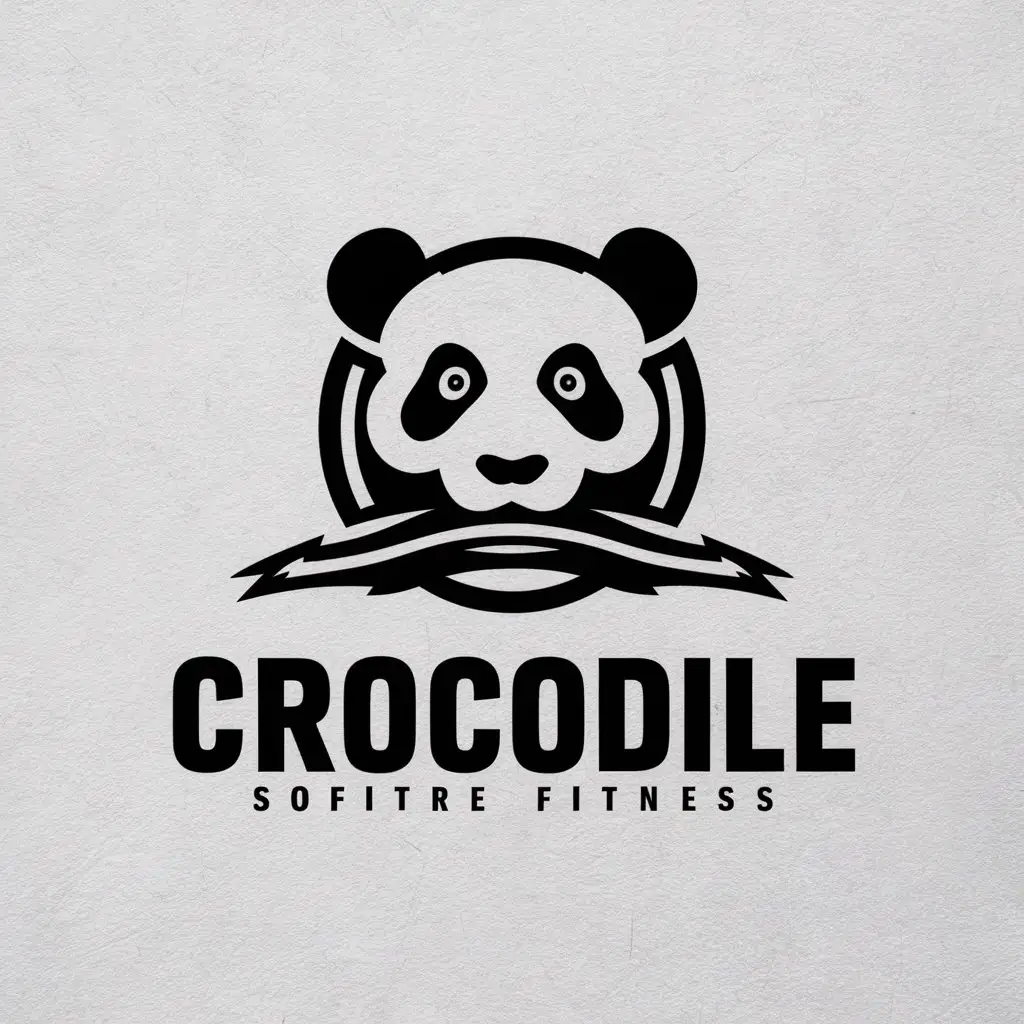 LOGO-Design-For-Crocodile-Complex-Panda-Logo-for-Sports-Fitness-Industry