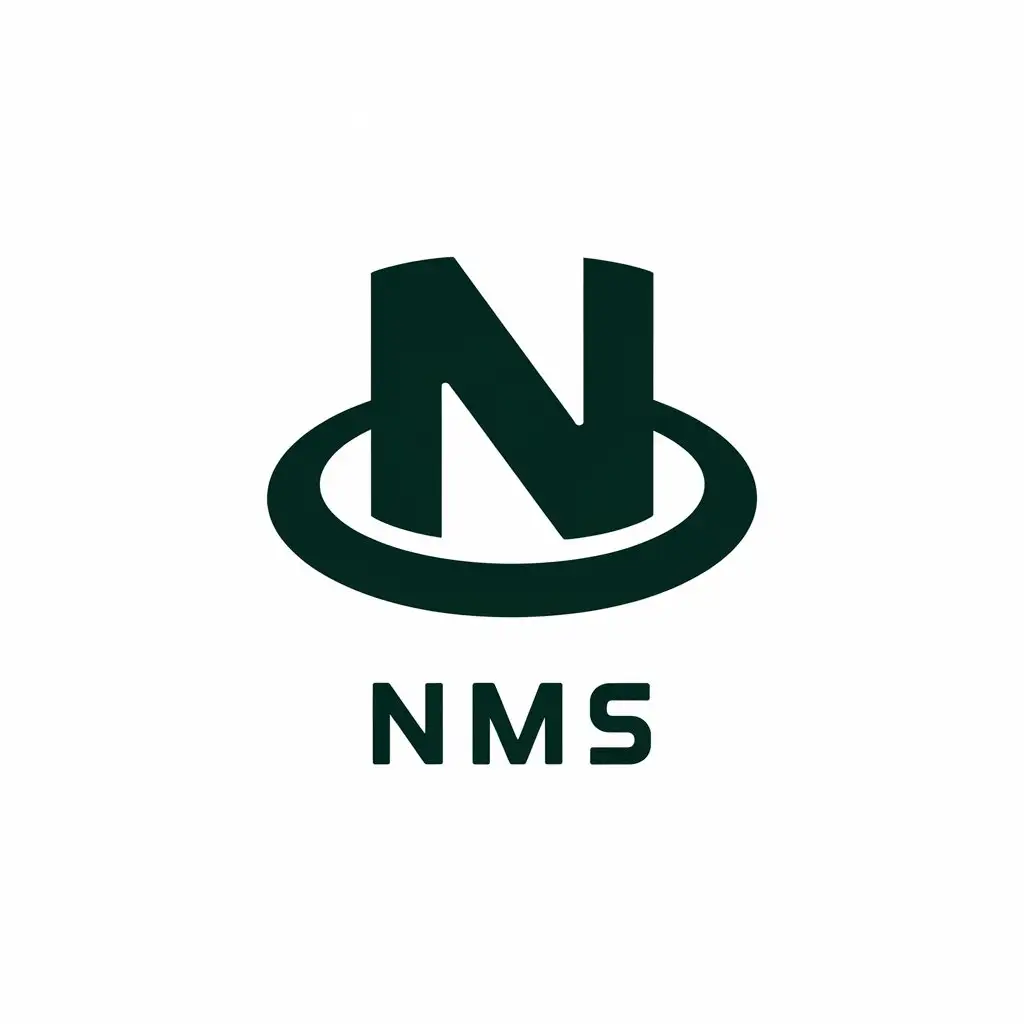 LOGO Design for NMS Vector with Simple and Moderate Style on Clear Background