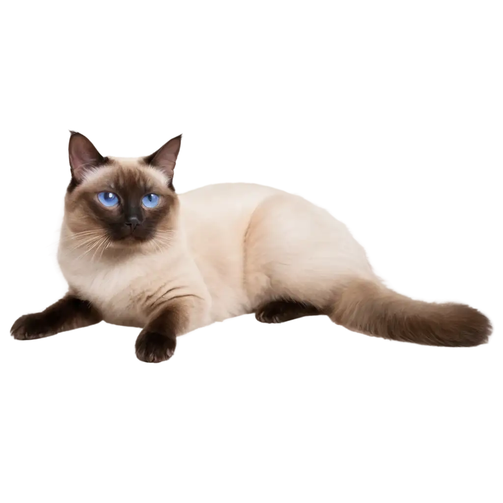 Siamese-Cat-with-Long-Hair-Stunning-PNG-Image-for-All-Your-Needs