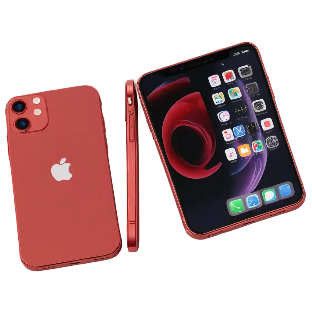 Create-PNG-Image-Red-Apple-iPhone-15-without-OnScreen-Keyboard