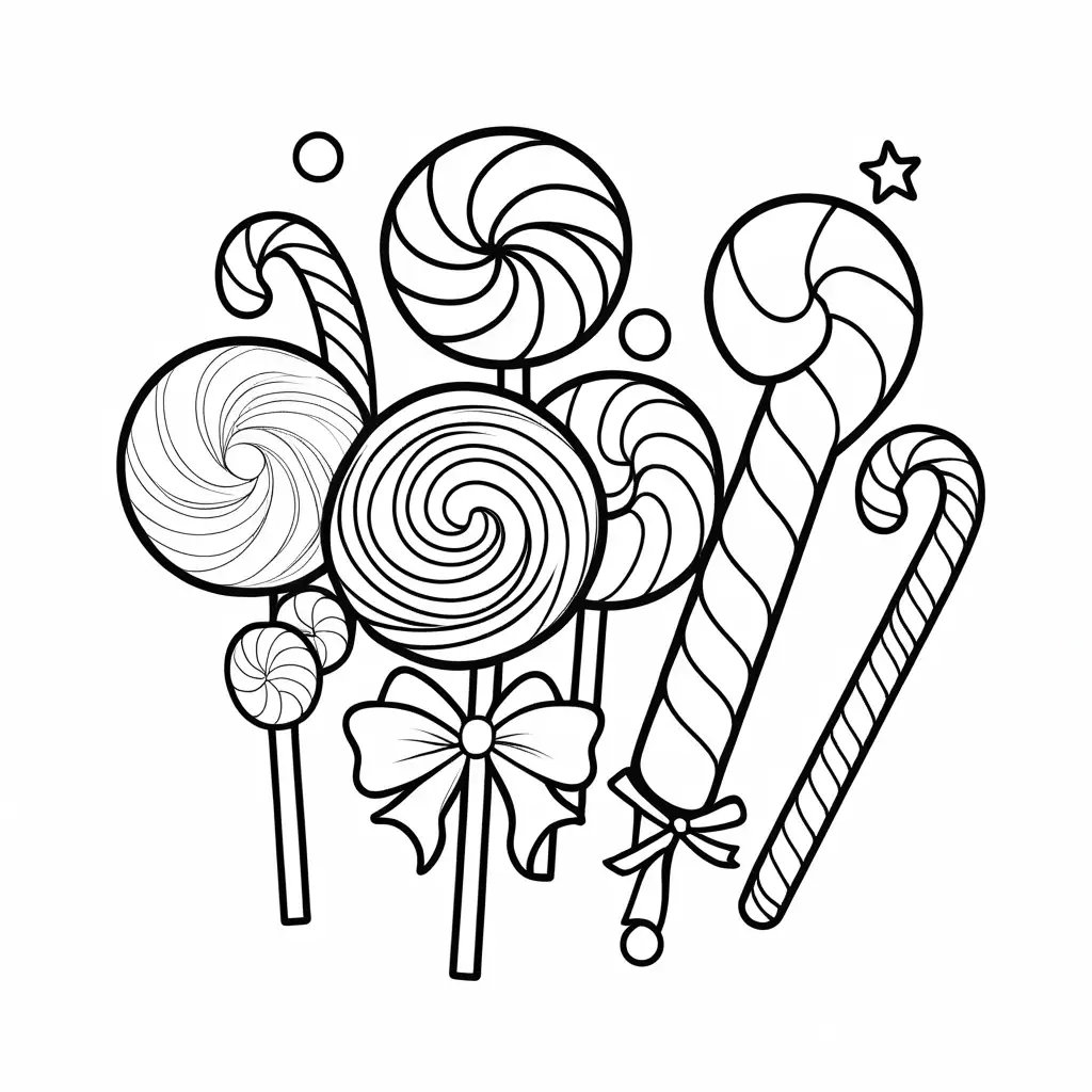 Simple-Cute-Christmas-Candy-Coloring-Page-for-Kids-with-Clear-Outlines-and-Ample-White-Space