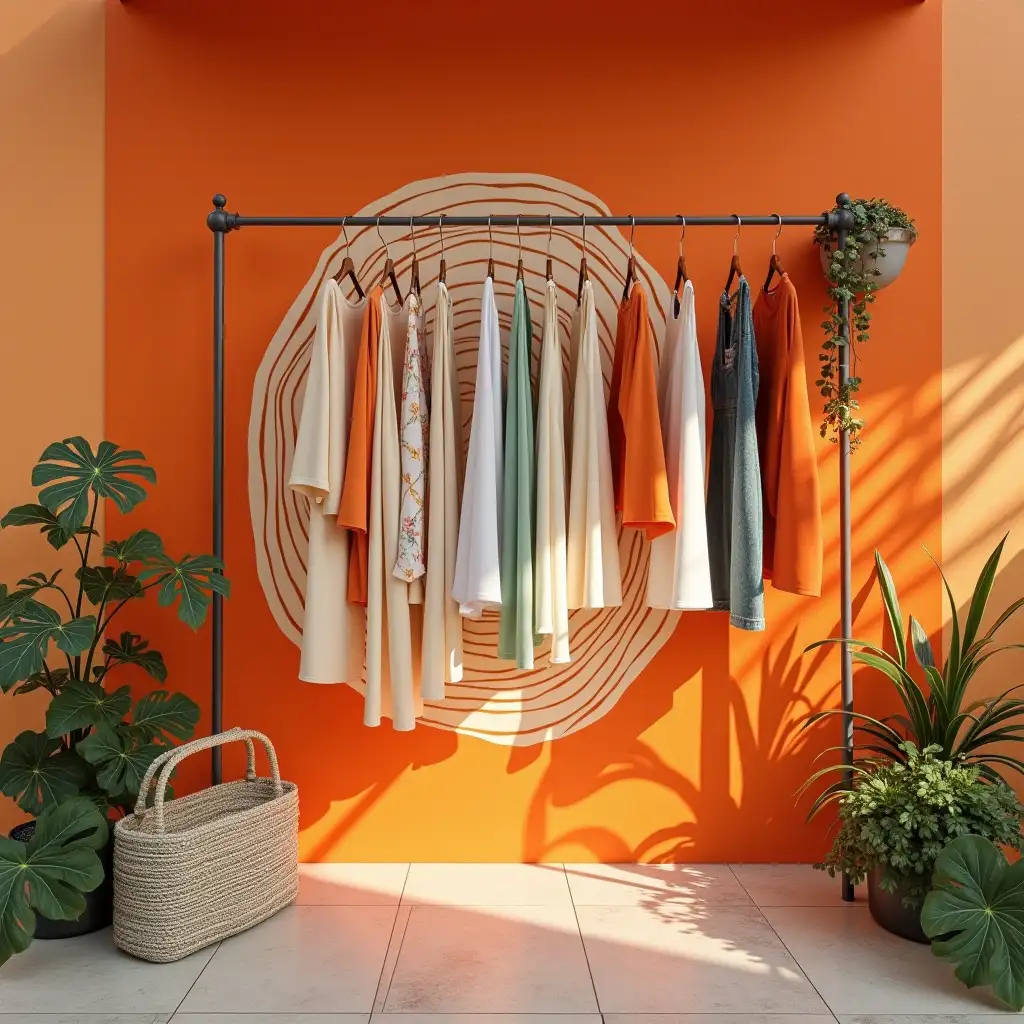 LU-LU-Orange-Clothing-Summer-Sale-Wall-Graphic-Design