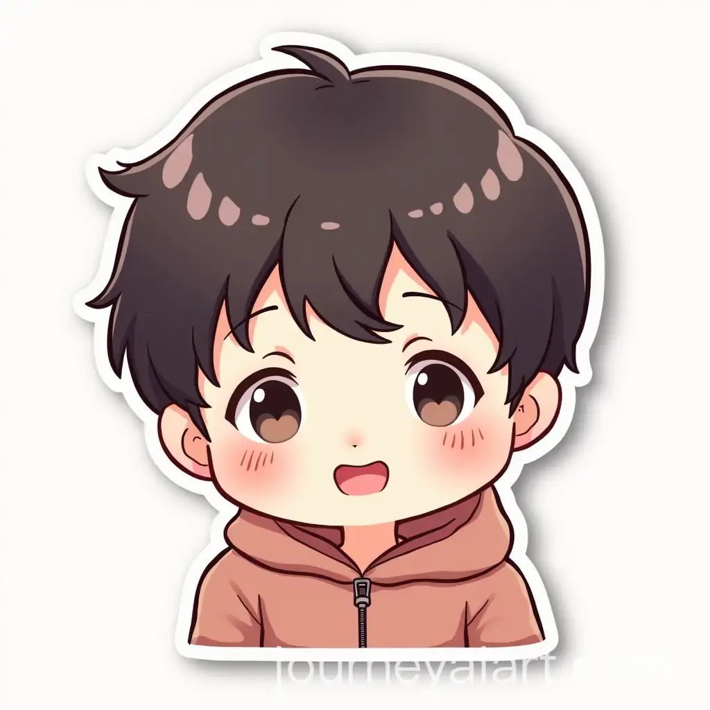 Cheerful-Chibi-Style-Sticker-of-Jungkook-with-Vibrant-Colors