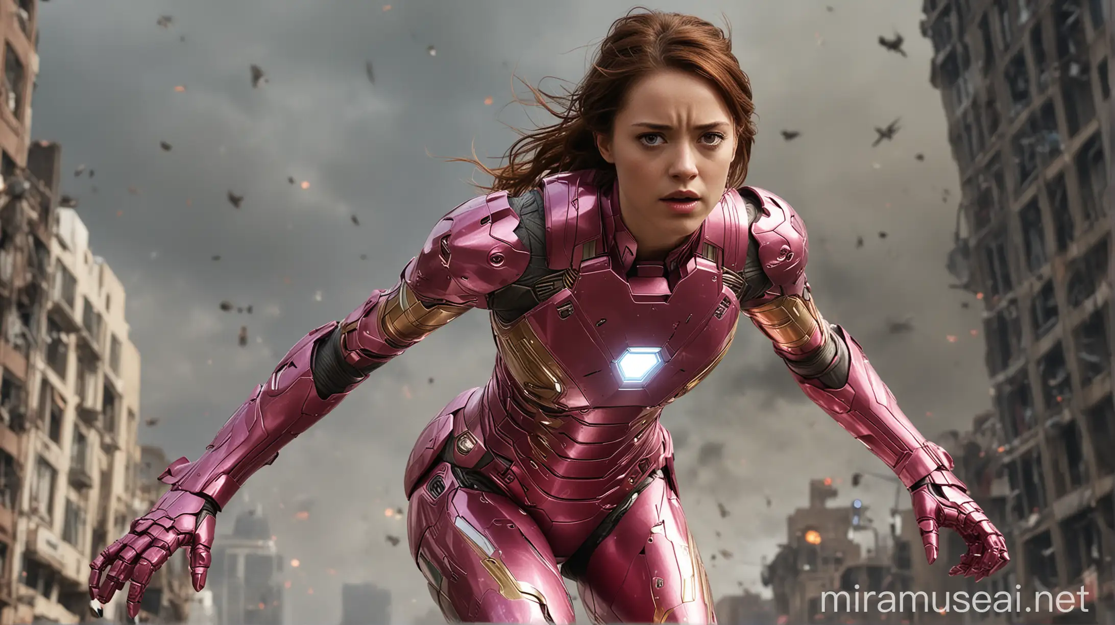 Iron Man 4 Featuring Katharine Langford in Pink Armor Suit