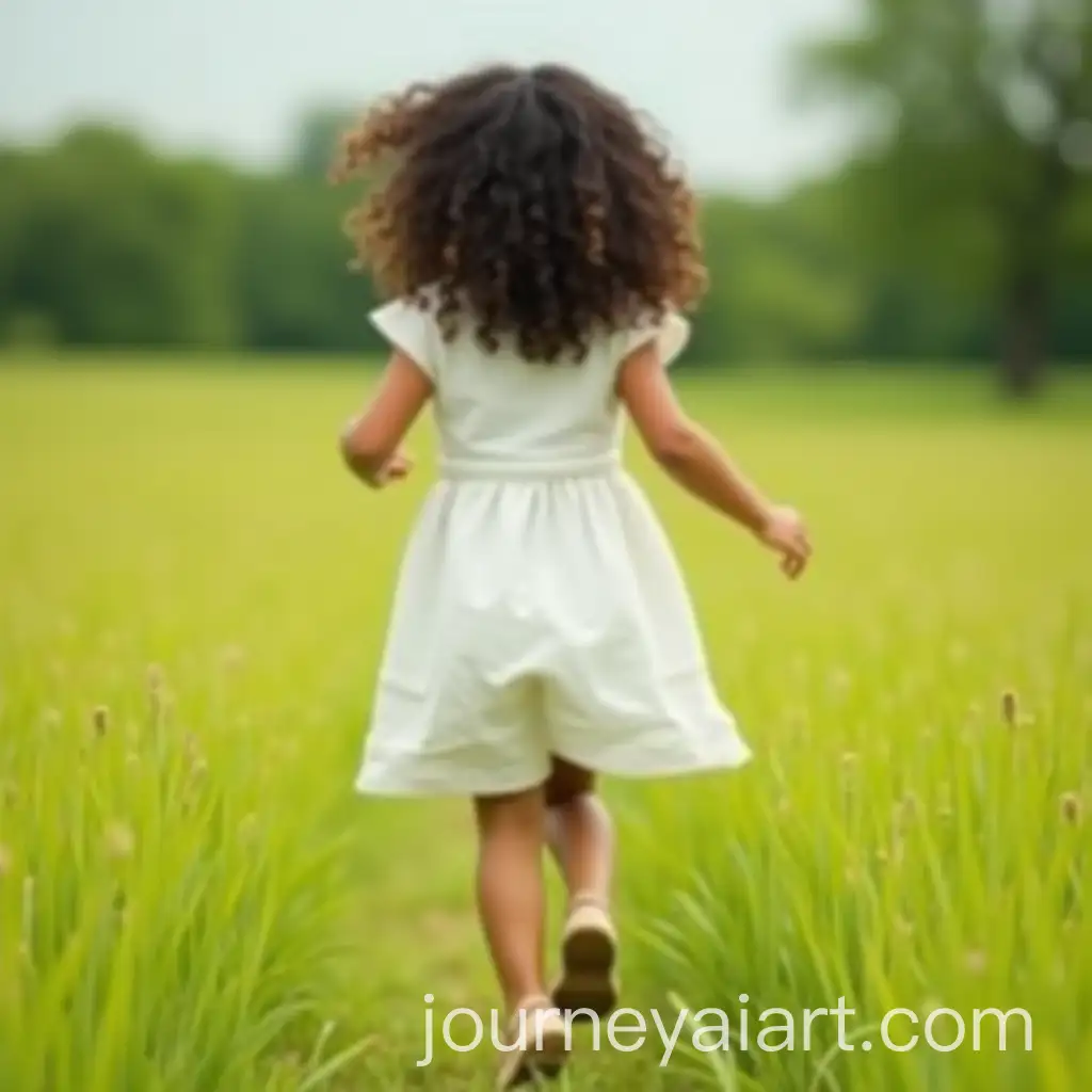 Girl-with-Curly-Dark-Hair-Running-Through-a-Green-Summer-Field