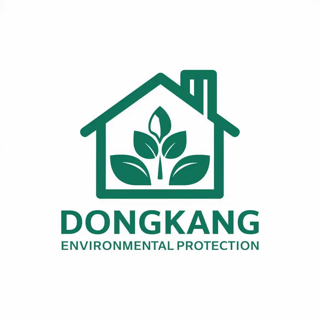 LOGO-Design-for-Dongkang-Environmental-Protection-House-Symbolizing-Sustainability-on-Clear-Background