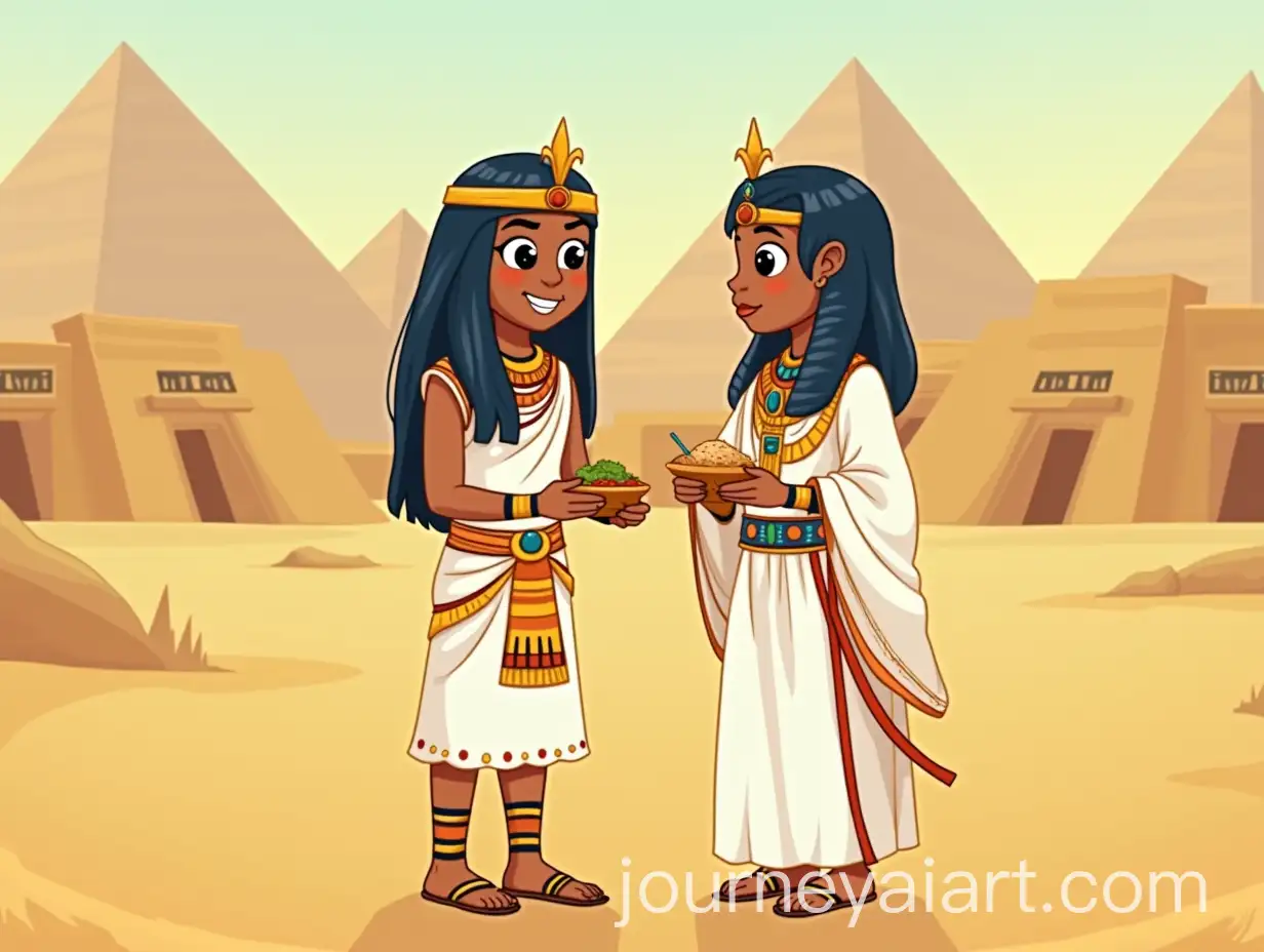 Ancient-Egyptians-in-Cartoon-Style-Clothing-Food-and-Architecture-for-7th-Graders