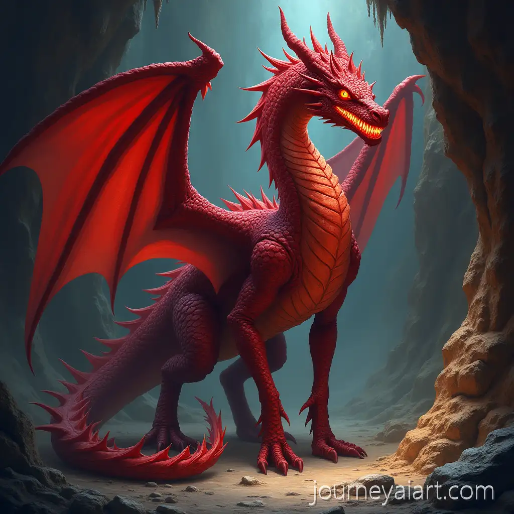 Crimson-Guardian-Dragon-Protecting-Its-OffspringAI-Art-Prompt-Expansion-in-a-Cave