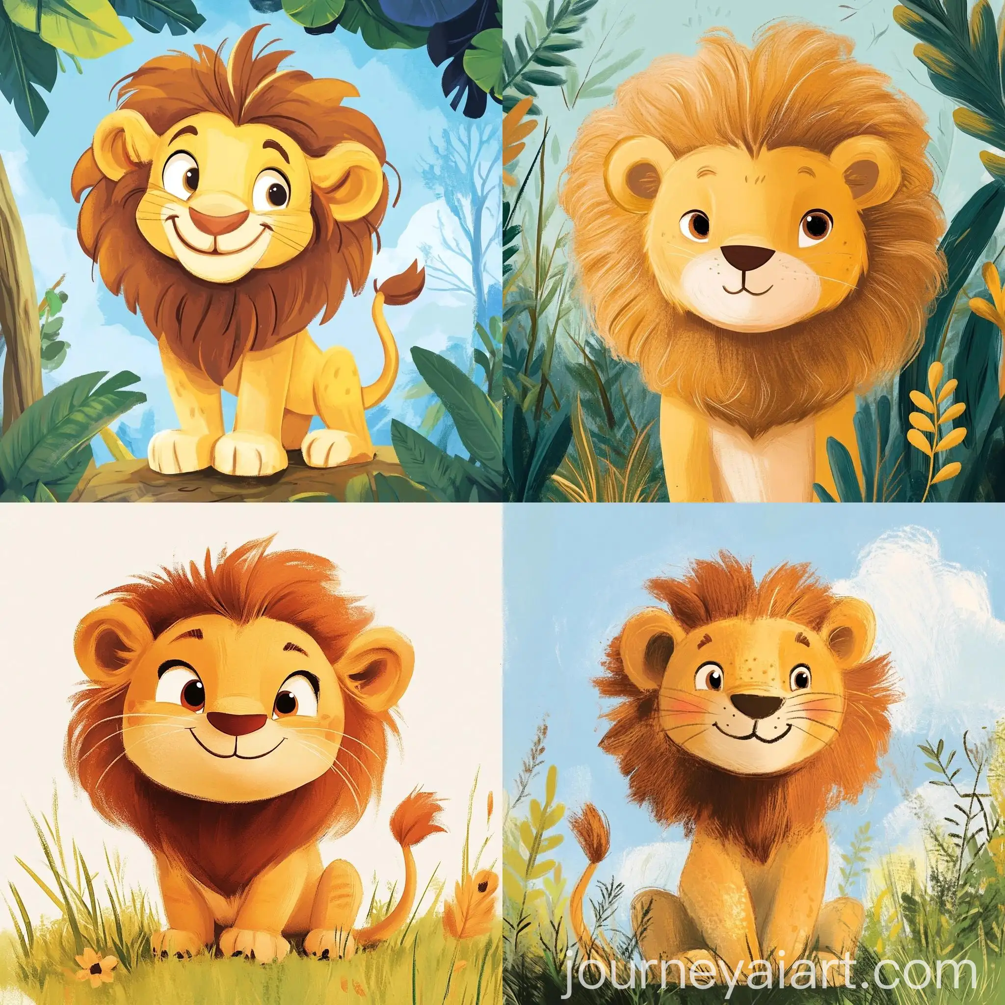 Adorable-Lion-Cub-Illustration-for-Childrens-Storybook