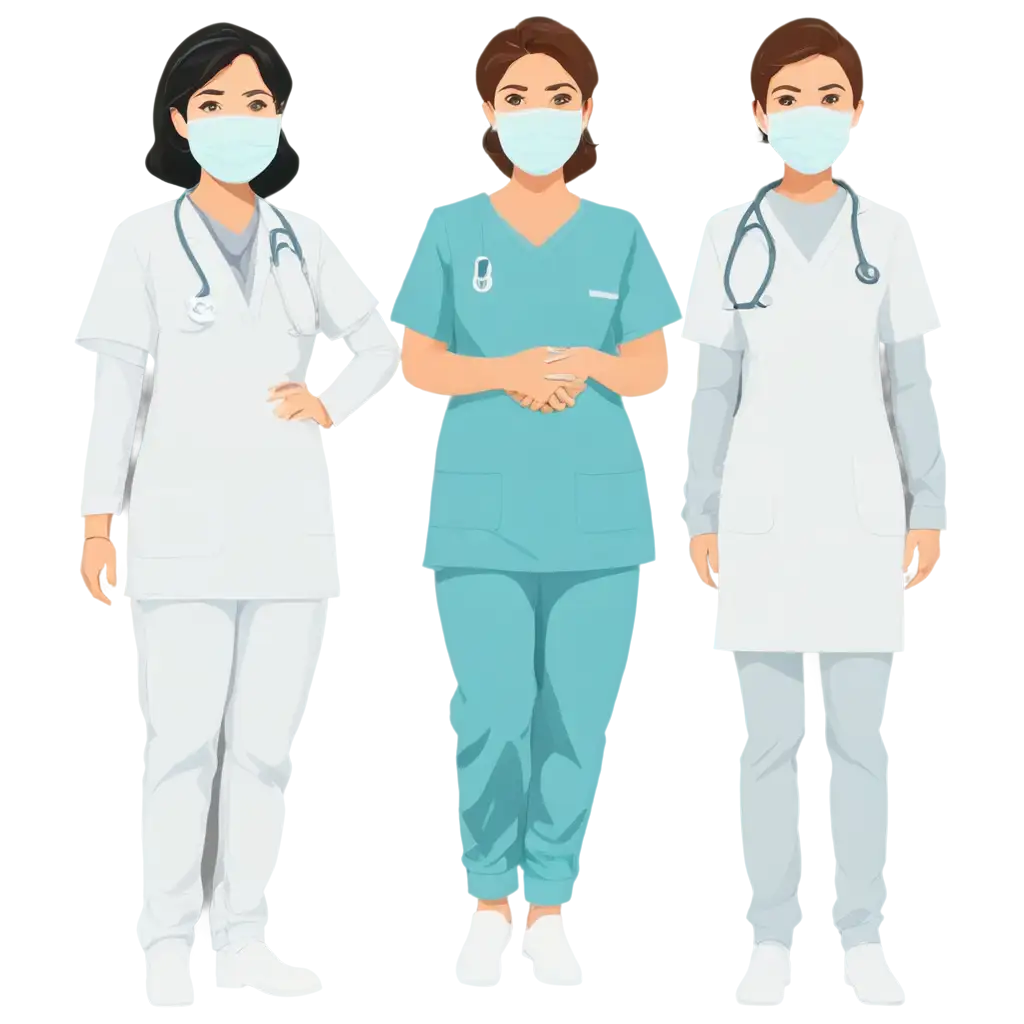 Free-Download-PNG-Vectors-of-Laboratory-Personnel-in-Hospital-Clothes-HighQuality-Image-for-Various-Uses