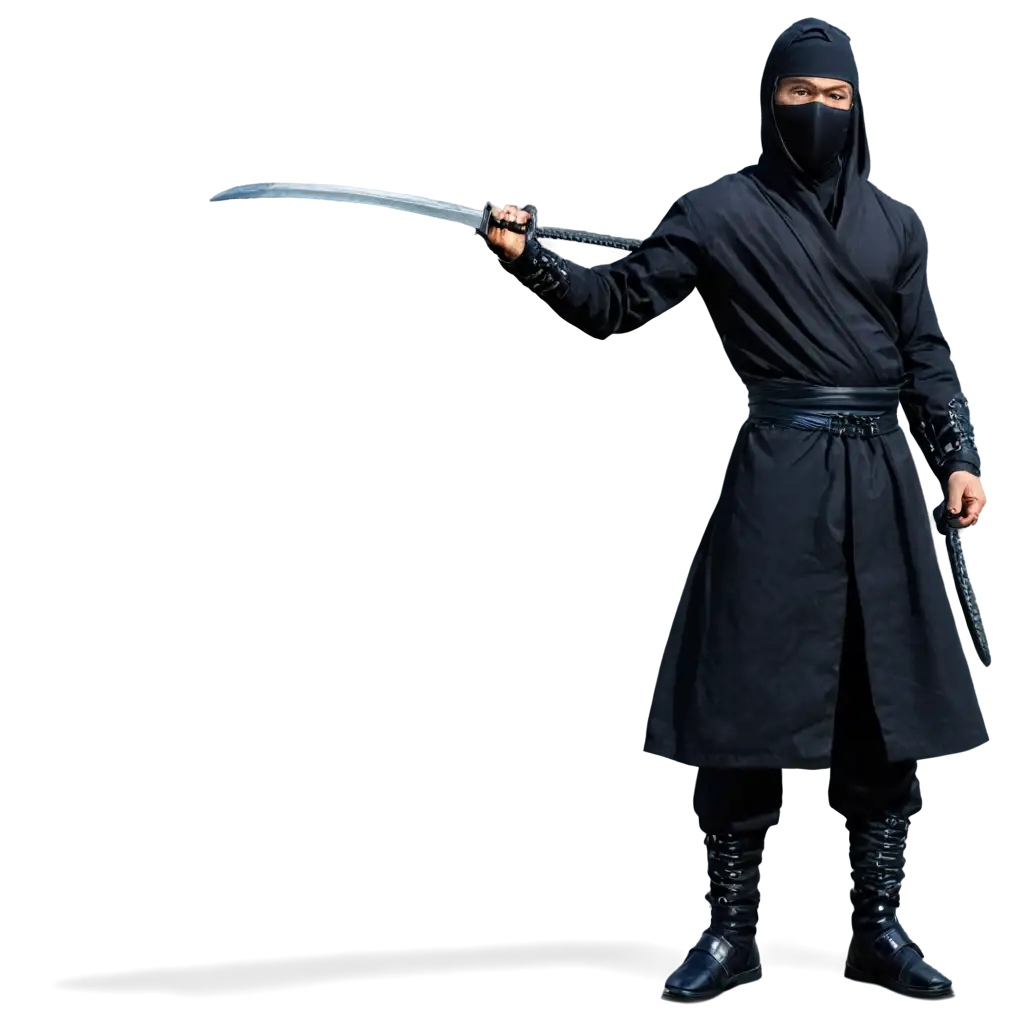 Black-Ninja-Standing-Tall-Vigilant-PNG-Image-Ideal-for-Dynamic-Designs-and-Heroic-Visuals