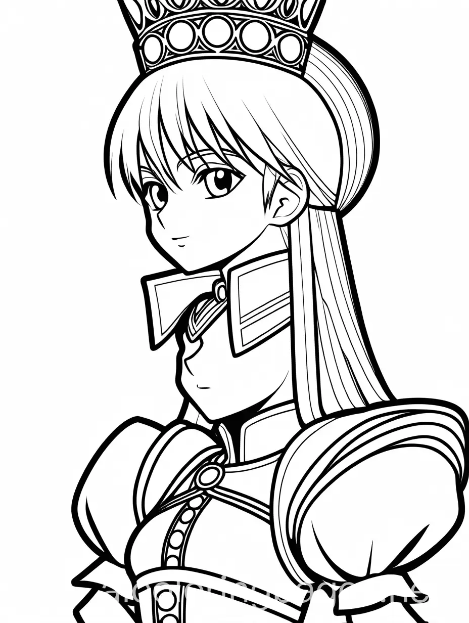 Kurapika-as-a-Princess-Coloring-Page-for-Kids