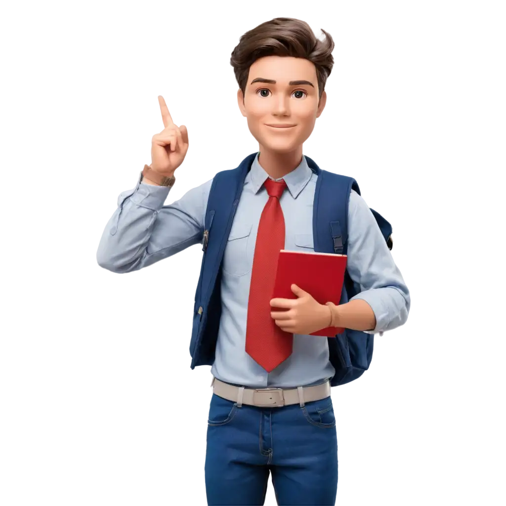 PNG-Male-Doll-Student-Speaking-in-Classroom-Setting-AIGenerated-Image