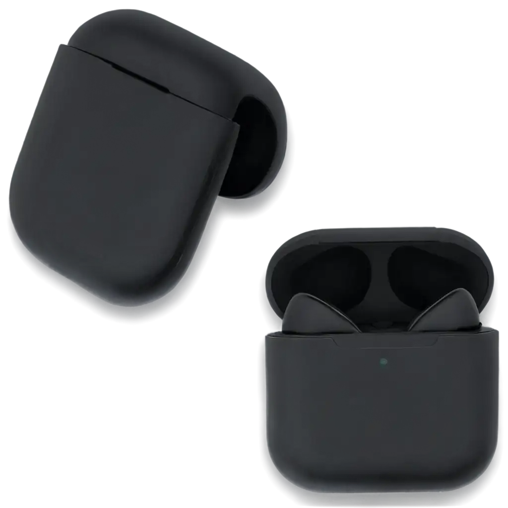 Black-AirPods-Original-Type-PNG-Image-for-HighQuality-Visuals