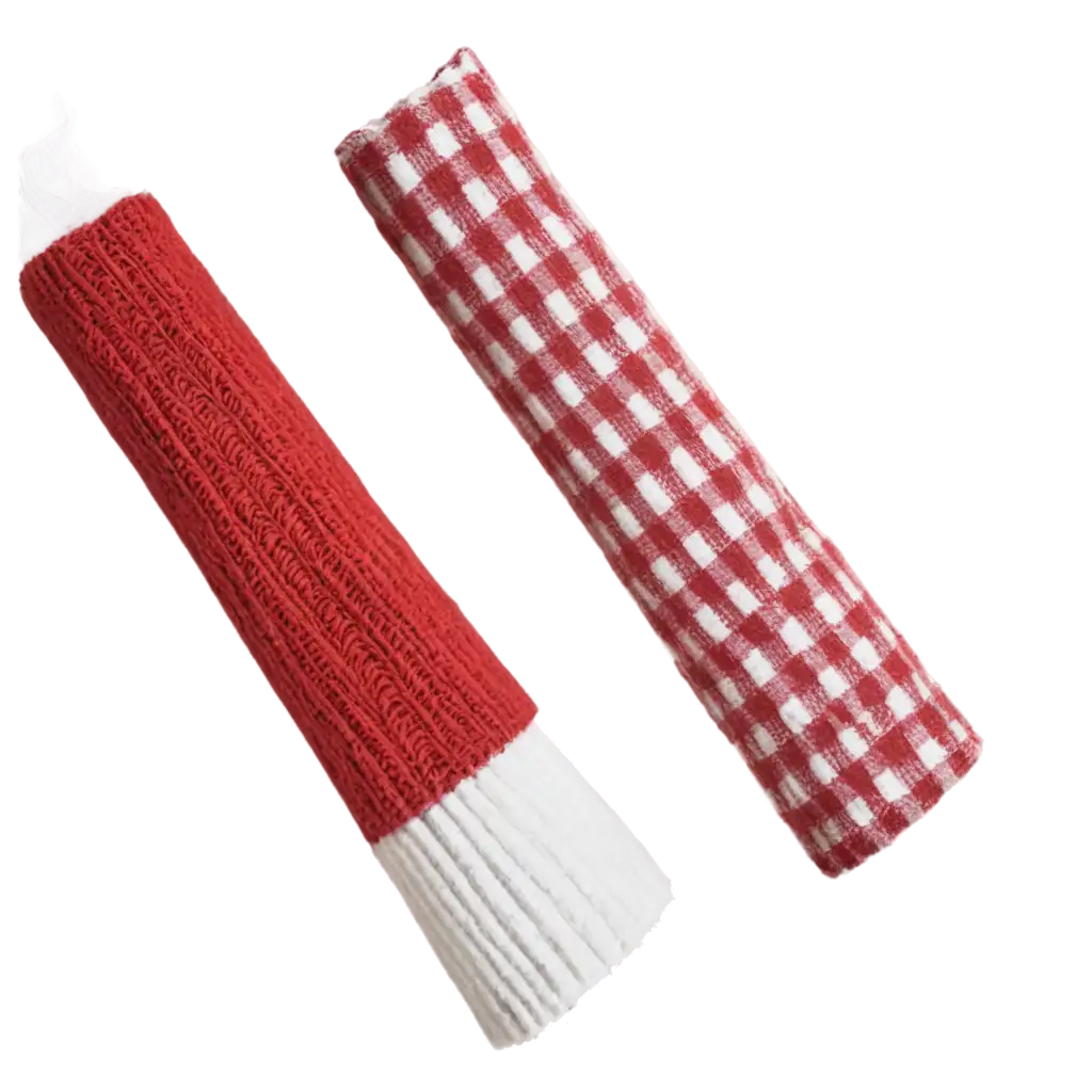 HighQuality-Red-and-White-Muffler-PNG-for-Versatile-Graphic-Design