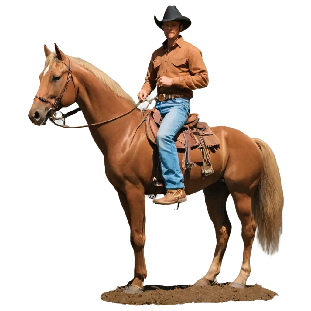 HighQuality-PNG-Image-of-a-Cowboy-on-Horseback-Stunning-Visuals-for-Websites-and-Print