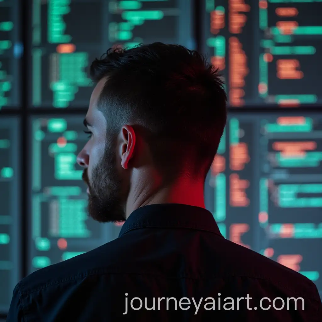 Programmer-Focused-on-Coding-Below-the-Neck