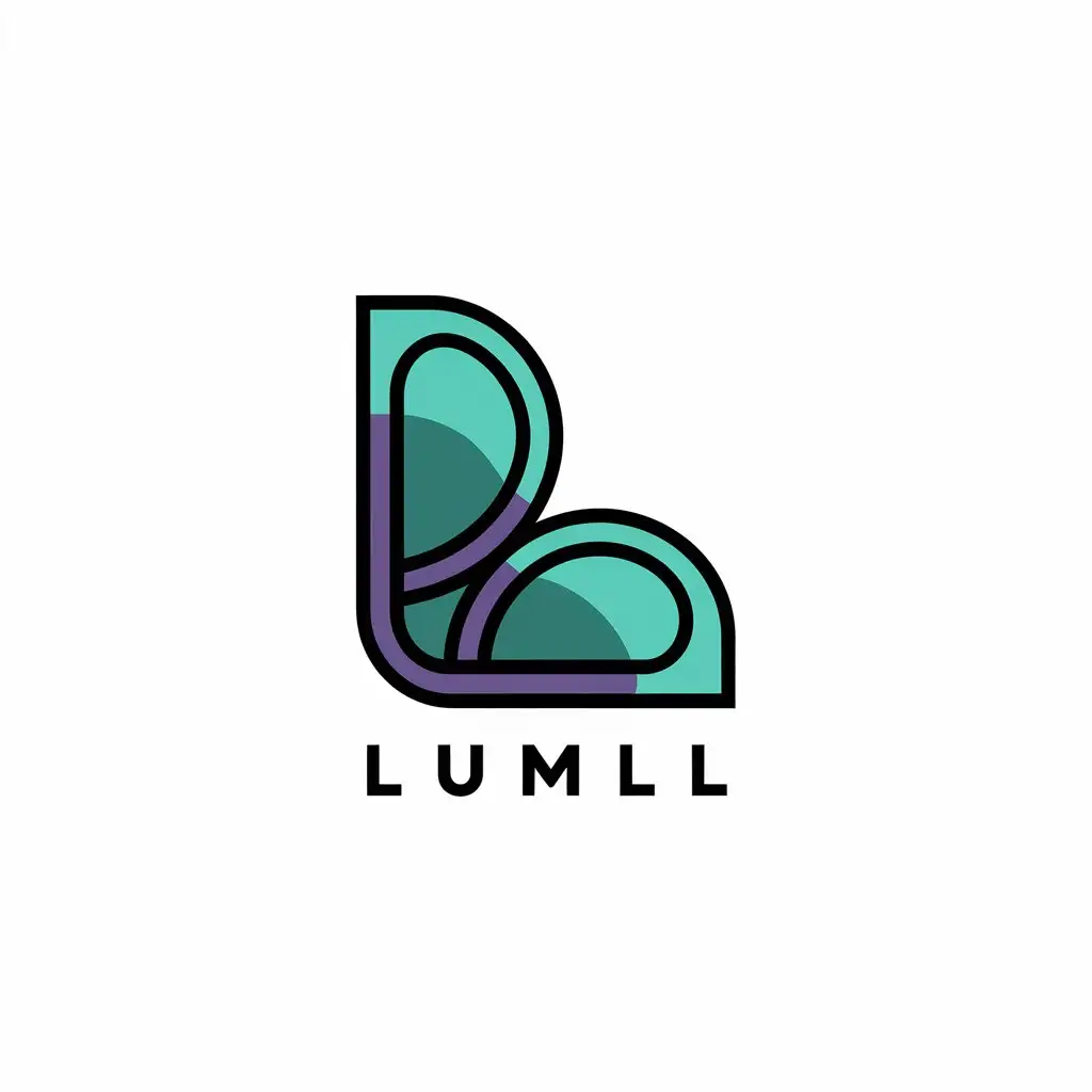 LOGO Design for LUMLL Modern Technology Symbol with Clear Background