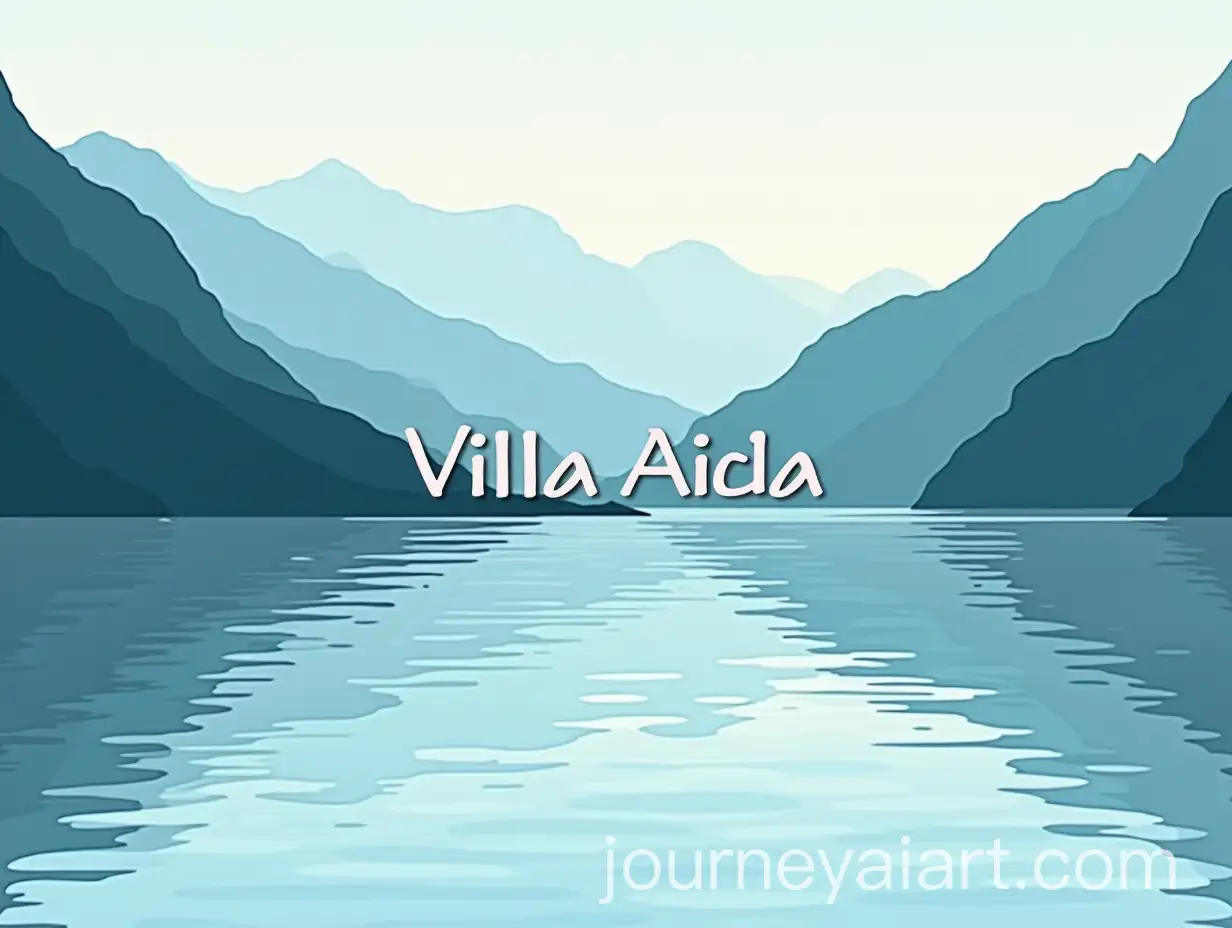 Abstract-Villa-Aida-Logo-Inspired-by-Lake-Lugano-Waves-and-Reflections