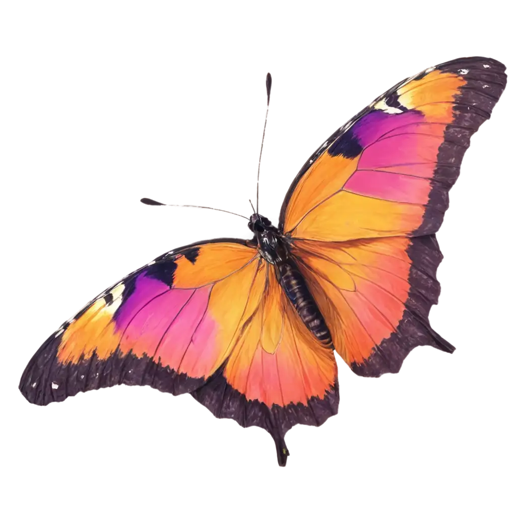 Vibrant-PNG-Image-of-a-Colorful-Butterfly-Stunning-Visuals-for-Digital-Art-and-Design