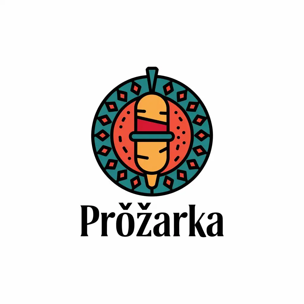 LOGO Design for PROARKA ShawarmaInspired Restaurant Logo with Vibrant Colors and Clear Background