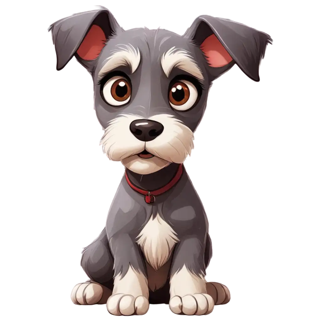 Cute-Disney-MINI-SCHNAUZER-with-Big-Brown-Eyes-PNG-Image-Comic-Art-Inspired-Design