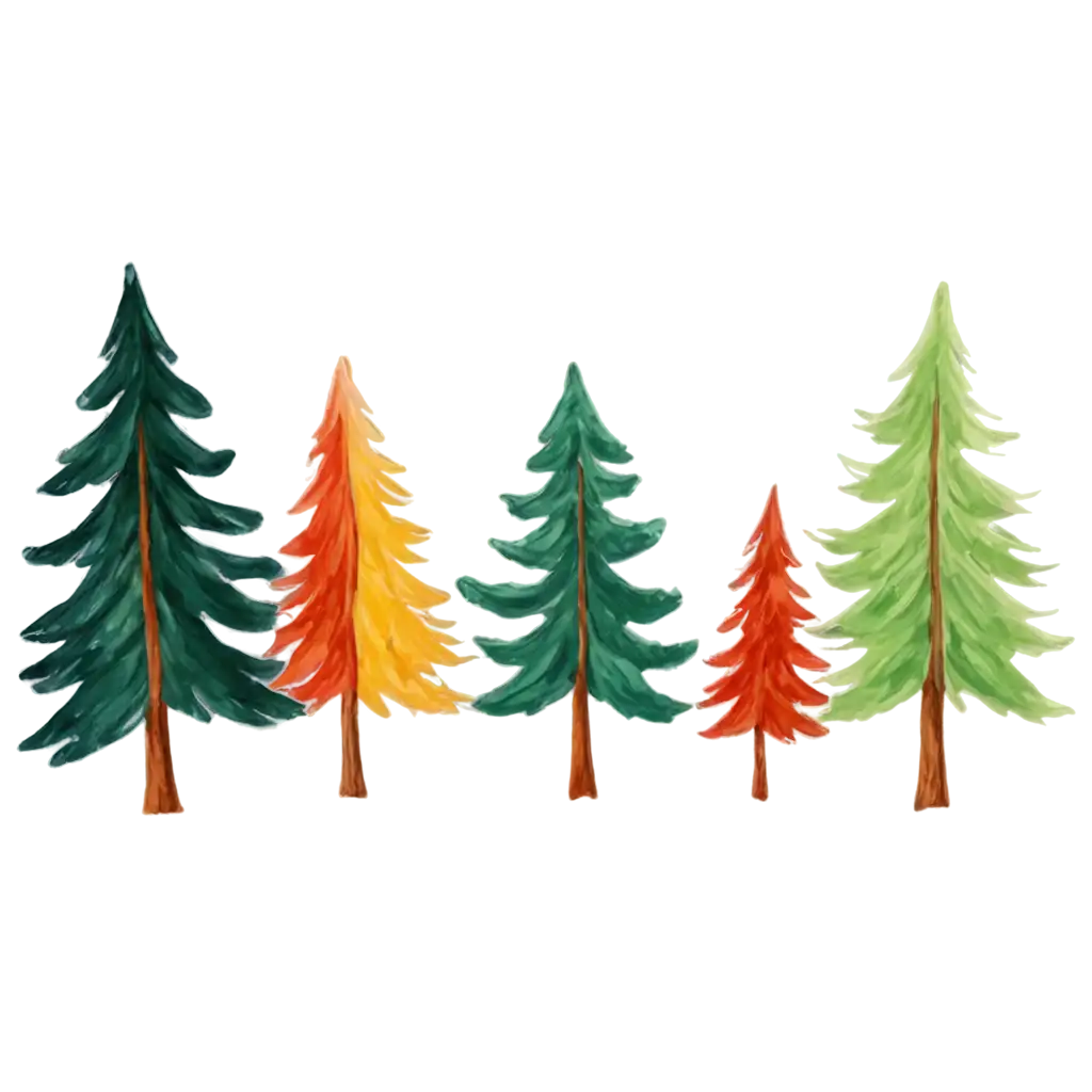 Fir-Trees-in-the-Style-of-Childrens-Drawing-PNG-Image-for-Creative-Projects