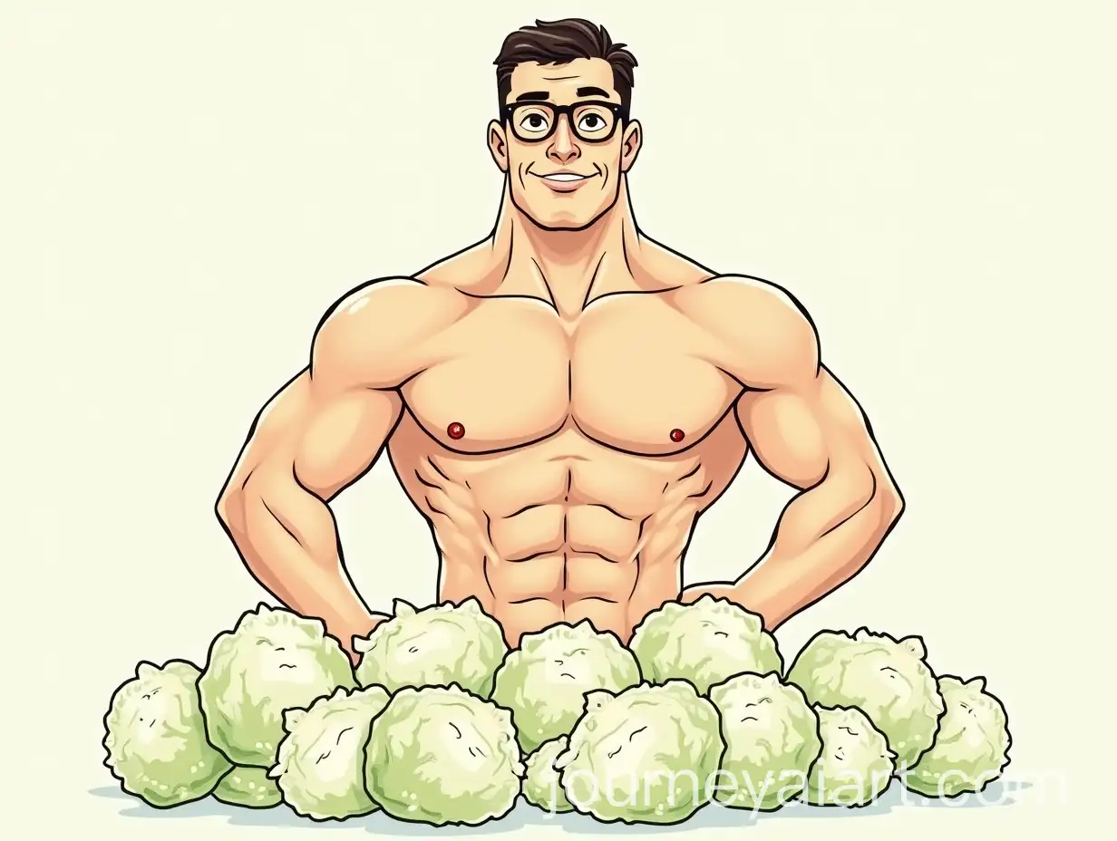 Muscular-Man-with-Cabbage-Promoting-Healthy-Eating-for-Fitness-and-Intelligence