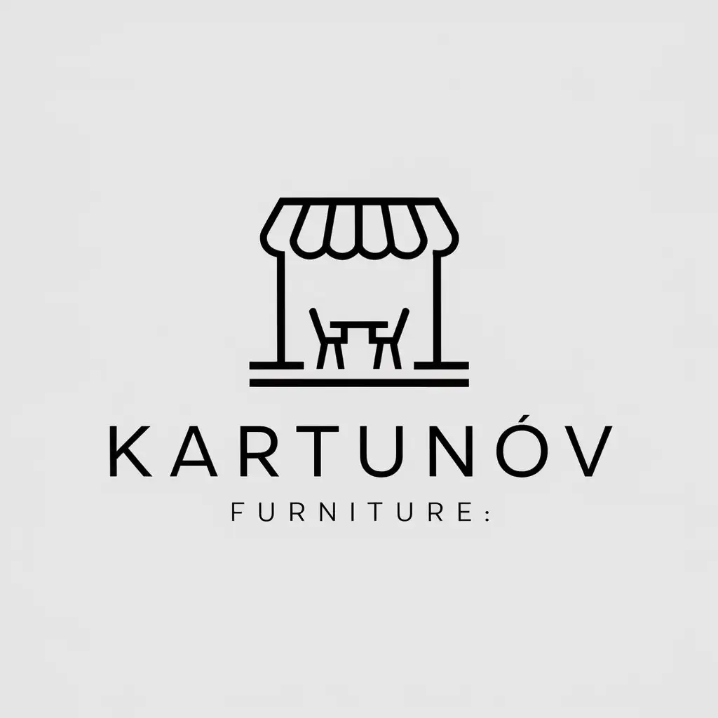 LOGO-Design-For-Kartunov-Elegant-Furniture-Theme-with-Tables-and-Chairs