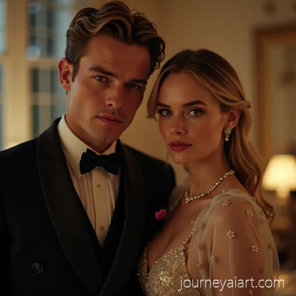 Emilia-Clarke-and-Joel-Kinnaman-Couple-Portrait