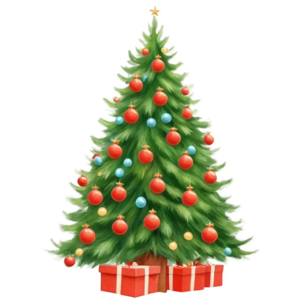 Vibrant-Christmas-Tree-Inspired-by-Disney-Animated-Movies-PNG-Format-for-HighQuality-Graphics