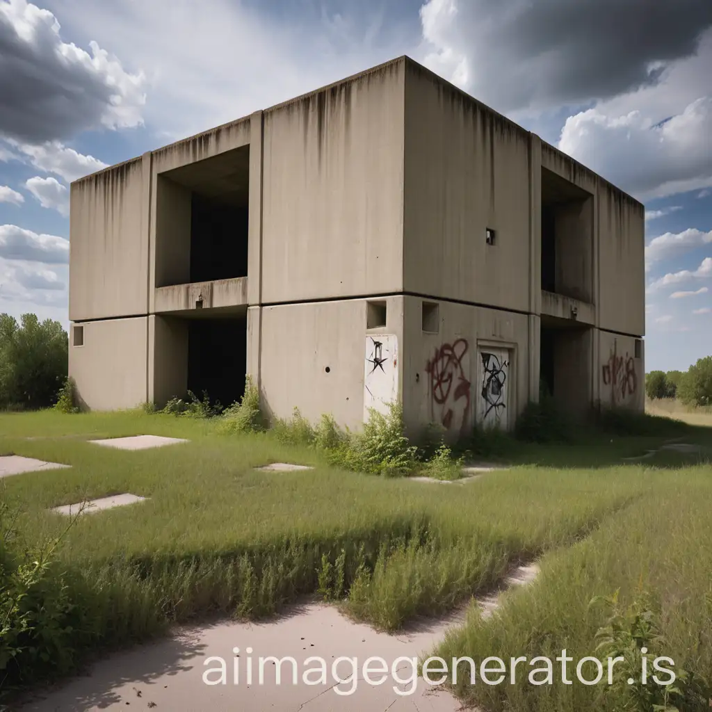 abandoned bunker exterior view