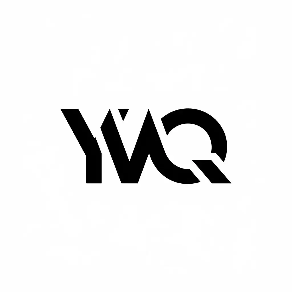 LOGO Design for ywq Minimalist Vector Design for the Internet Industry with Clear Background