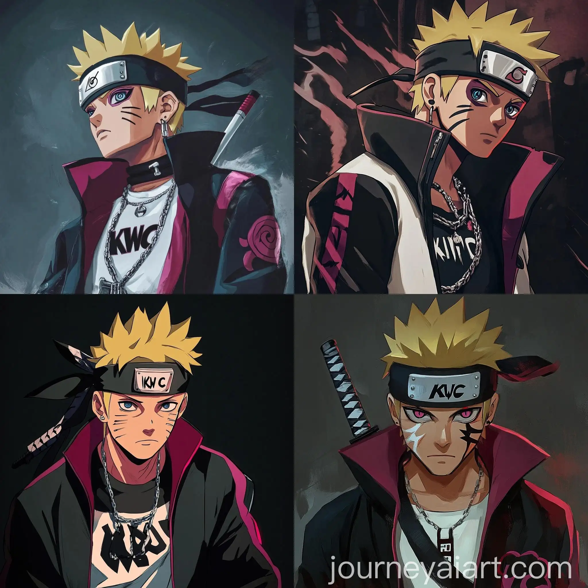 Man-with-KWC-Shirt-and-Headband-in-Artistic-Background